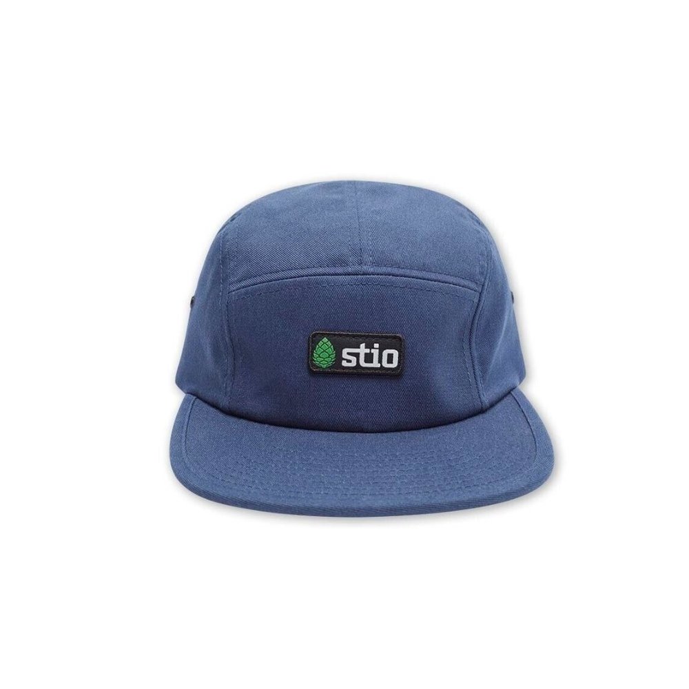 Stio Stamped 5 Panel Hat Navy Embroidered Logo - One Size